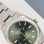Rolex Oyster Perpetual 34 114200 (2020) - Green dial 34 mm Steel case (3/7)