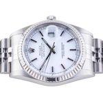 Rolex Datejust 36 16234 (1997) - White dial 36 mm Steel case (5/8)