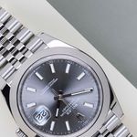 Rolex Datejust 41 126300 (2023) - Grijs wijzerplaat 41mm Staal (4/8)