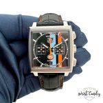 TAG Heuer Monaco CW211A.FC6228 (2007) - Wit wijzerplaat 38mm Staal (7/8)