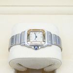 Cartier Santos Galbée 1567 (Unknown (random serial)) - White dial 24 mm Gold/Steel case (4/8)