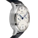 IWC Portuguese Automatic IW500107 (2006) - Zilver wijzerplaat 42mm Staal (7/8)