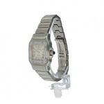 Cartier Santos Galbée 2423 (2001) - Wit wijzerplaat 24mm Staal (2/5)