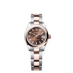 Rolex Lady-Datejust 279161 (2024) - Bruin wijzerplaat 28mm Staal (1/1)