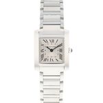 Cartier Tank Française WSTA0065 (2023) - Silver dial 21 mm Steel case (1/3)