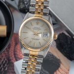 Rolex Datejust 36 16013 (1985) - Silver dial 36 mm Gold/Steel case (3/8)