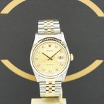 Rolex Datejust 36 16233 (1995) - Gold dial 36 mm Gold/Steel case (1/7)