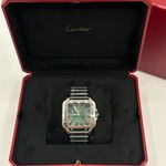 Cartier Santos WSSA0062 (2024) - Green dial 39 mm Steel case (4/8)