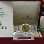 Rolex Lady-Datejust 69173 (1988) - Gold dial 26 mm Gold/Steel case (3/7)