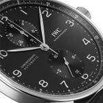 IWC Portuguese Chronograph IW371438 (2014) - Zwart wijzerplaat 41mm Staal (4/5)