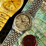 Rolex Datejust 36 16233 (1988) - Gold dial 36 mm Gold/Steel case (6/8)