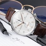 IWC Portuguese Chronograph IW371202 (Unknown (random serial)) - Silver dial 41 mm Steel case (2/8)