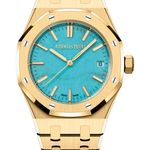 Audemars Piguet Royal Oak Selfwinding 15550BA.OO.1356BA.01 (2025) - Turquoise dial 37 mm Yellow Gold case (1/1)