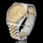 Rolex Datejust 36 16233G (1991) - 36 mm Gold/Steel case (5/8)