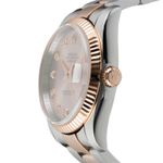 Rolex Datejust 36 116231 (2010) - Pink dial 36 mm Gold/Steel case (6/8)