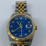 Rolex Datejust 36 16233 (Unknown (random serial)) - Blue dial 36 mm Gold/Steel case (3/5)