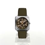 Bell & Ross BR S BRS-CK-ST/SCA (2024) - Groen wijzerplaat 40mm Staal (3/3)