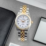 Tudor Prince Oysterdate 74033 (1995) - White dial 34 mm Gold/Steel case (4/8)