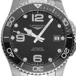 Longines HydroConquest L3.780.4.56.6 (2026) - Black dial 39 mm Steel case (1/8)