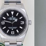 Rolex Explorer 124270 (2023) - Zwart wijzerplaat 36mm Staal (5/8)