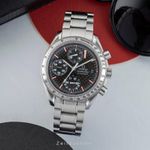 Omega Speedmaster Date 3519.50.00 (2001) - Zwart wijzerplaat 39mm Staal (3/8)