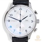 IWC Portuguese Chronograph IW371605 (2020) - Silver dial 41 mm Steel case (6/8)