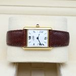 Cartier Tank Vermeil 590005 (Unknown (random serial)) - White dial 23 mm Silver case (4/7)