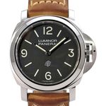 Panerai Luminor Base Logo PAM01086 (2021) - Zwart wijzerplaat 44mm Staal (1/8)