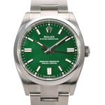 Rolex Oyster Perpetual 36 126000 (2025) - Groen wijzerplaat 36mm Staal (1/8)