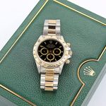 Rolex Daytona 16523 (Unknown (random serial)) - Black dial 40 mm Gold/Steel case (5/7)