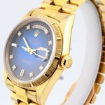 Rolex Day-Date 36 18248 (1993) - Blauw wijzerplaat 36mm Geelgoud (3/8)