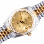 Rolex Datejust 31 68273 (1988) - Champagne dial 31 mm Gold/Steel case (1/8)
