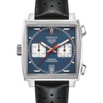 TAG Heuer Monaco Calibre 11 CAW211P.FC6356 (2023) - Blauw wijzerplaat 39mm Staal (1/8)