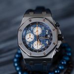 Audemars Piguet Royal Oak Offshore Chronograph 26470ST.OO.A027CA.01 (Unknown (random serial)) - Blue dial 42 mm Steel case (1/5)