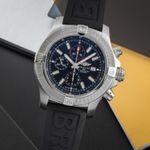Breitling Super Avenger A13375 (Onbekend (willekeurig serienummer)) - Zwart wijzerplaat 48mm Staal (3/8)