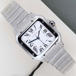 Cartier Santos WSSA0029 (2026) - Silver dial 35 mm Steel case (1/8)