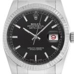 Rolex Datejust 36 116234 (2017) - Zwart wijzerplaat 36mm Staal (1/8)