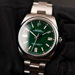 Rolex Oyster Perpetual 41 124300 (2023) - Green dial 41 mm Steel case (1/8)