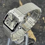 Cartier Santos WSSA0082 (Unknown (random serial)) - Silver dial 27 mm Steel case (5/8)