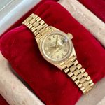 Rolex Lady-Datejust 69278 (1993) - Gold dial 26 mm Yellow Gold case (2/8)