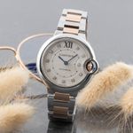 Cartier Ballon Bleu 33mm WE902044 (2015) - Silver dial 33 mm Gold/Steel case (1/8)