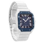 Cartier Santos WSSA0048 (2022) - Blue dial 40 mm Steel case (7/8)