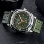 Panerai Radiomir GMT PAM00999 (Onbekend (willekeurig serienummer)) - Groen wijzerplaat 45mm Staal (2/8)