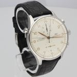 IWC Portuguese Chronograph IW3712 (1998) - Silver dial 42 mm Steel case (4/8)