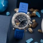 Chopard Happy Sport 27/8922 (2005) - Zwart wijzerplaat 31mm Staal (1/8)