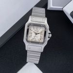 Cartier Santos Galbée W20044D6 (2000) - Silver dial 24 mm Steel case (1/8)