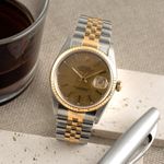 Rolex Datejust 36 16233 (1992) - Goud wijzerplaat 36mm Goud/Staal (3/8)