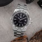 TAG Heuer Aquaracer 300M WAP1110 (2015) - Black dial 39 mm Steel case (1/8)