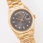 Rolex Day-Date 1803 (1974) - Grijs wijzerplaat 36mm Geelgoud (3/8)