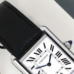 Cartier Tank WSTA0041 (2022) - Silver dial 34 mm Steel case (3/8)